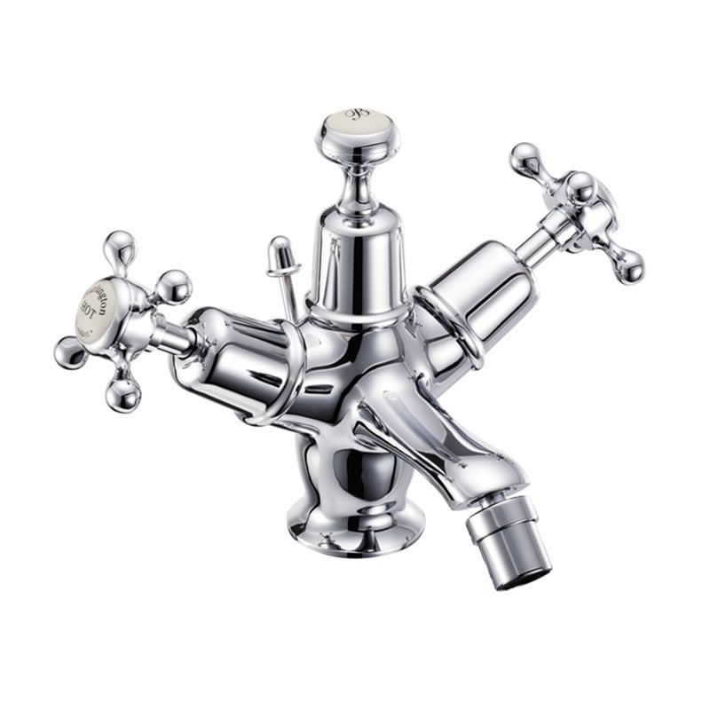 Claremont Medici bidet mixer with pop-up waste